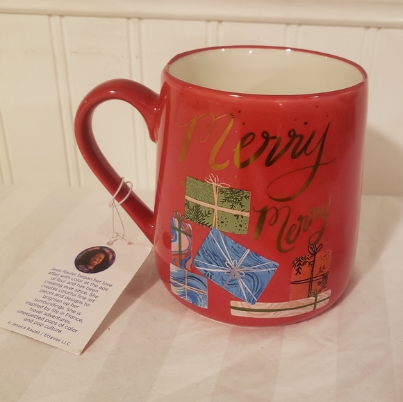 NWT EttaVee "Merry Merry" Christmas Mug - Picture 2 of 6